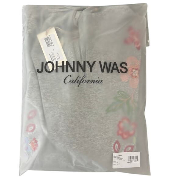 Johnny Was French Terry Hooded Sweatshirt Freyde J10625-1 Medium - Picture 7 of 7